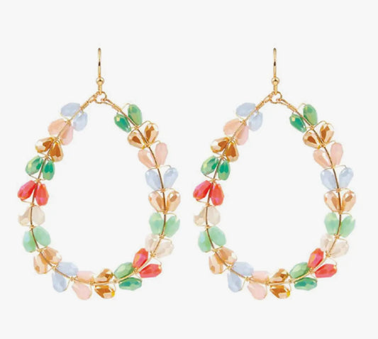 Give me all the colors hoop earrings